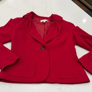 Talbots Vibrant Red Blazer